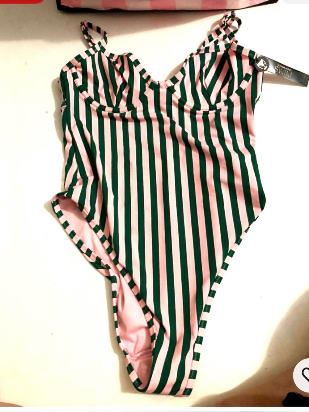 Victoria’s Secret Essential Heritage Stripe Balconette Cheeky One-piece Swimsuit